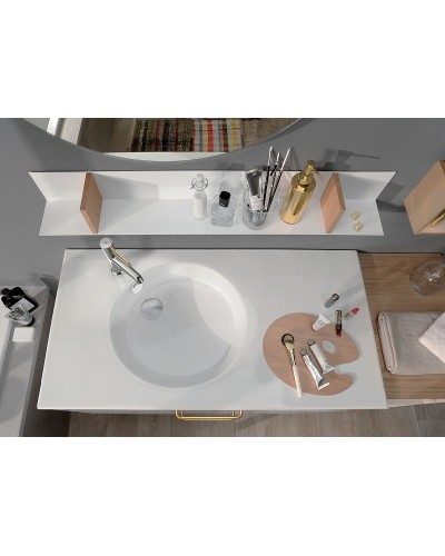 Раковина Jacob Delafon Odeon Rive Gauche 100 EXAU112-Z-00 Белая