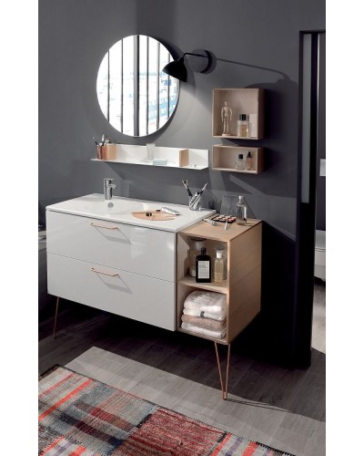 Раковина Jacob Delafon Odeon Rive Gauche 100 EXAU112-Z-00 Белая