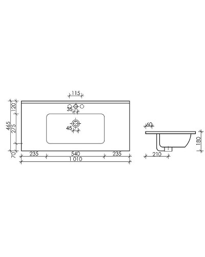 Раковина Ceramica Nova Element 101 CN7003 Белая