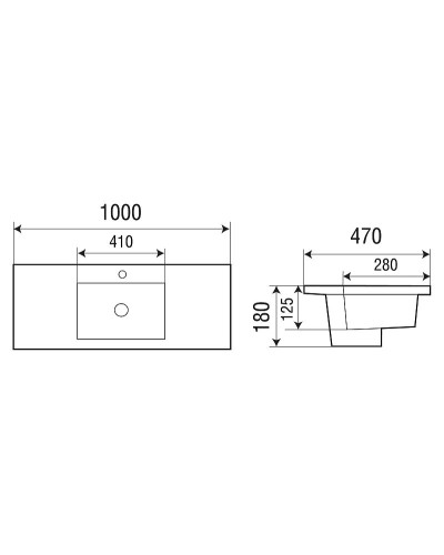 Раковина WeltWasser Deilbach 7505 100 10000004633 Белый глянец