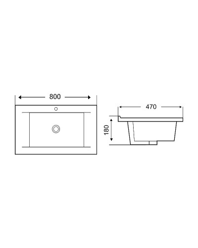 Раковина WeltWasser Deilbach 7505 80 10000004629 Белый глянец