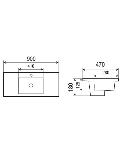 Раковина WeltWasser Deilbach 7505 90 10000004631 Белый глянец