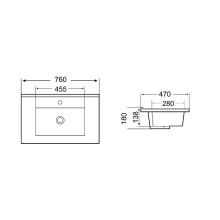 Раковина WeltWasser Deilbach 7506 75 MT- BL 10000005565 Черная матовая
