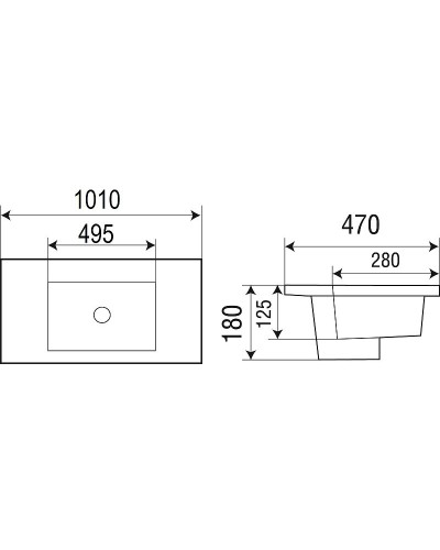 Раковина WeltWasser Deilbach 7506 100 MT- BL 10000005568 Черная матовая
