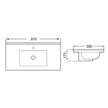 Раковина WeltWasser Deilbach 7517 90 MT-BL 10000005574 Черная матовая