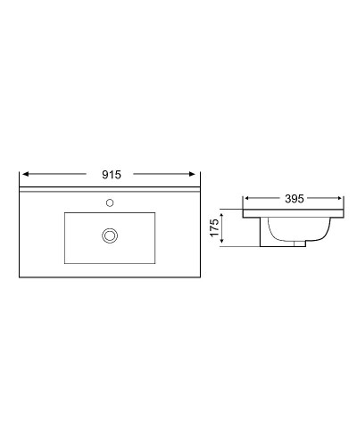 Раковина WeltWasser Deilbach 7517 90 MT-BL 10000005574 Черная матовая