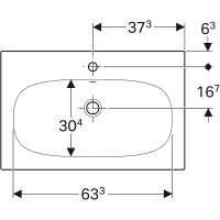 Раковина Geberit Acanto Slim 90 500.642.01.2 Белая