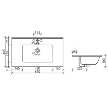 Раковина Ceramica Nova Element 81 CN7005 Белая