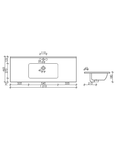 Раковина Ceramica Nova Element 121 CN7006 Белая
