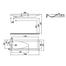 Раковина Creavit Trump 120 TP120-00CB00E-0000 Белая