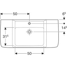Раковина Geberit Renova Plan 100 122100000 Белая