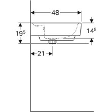 Раковина Geberit Renova Plan 100 122100000 Белая