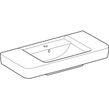 Раковина Geberit Renova Plan 100 122100000 Белая