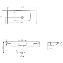 Раковина Cersanit Crea 100 P-UM-CRE100/1 Белая