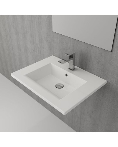 Раковина Creto Bocchi Milano 60 1161-001-0126 Белая глянцевая