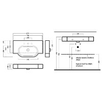 Раковина Hatria Area 81 Y0UP01 Белая