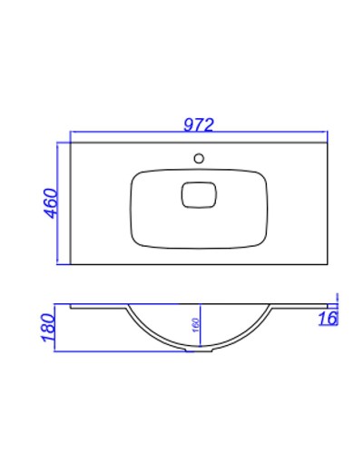 Раковина Aqwella 5 Stars Malaga 100 Mal.10.04.D Белая