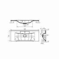 Раковина BelBagno 120 BB1200/450-LV-MR-PR Белая