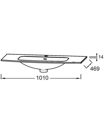 Раковина Jacob Delafon Nona 100 EB1881RU-00 Белая