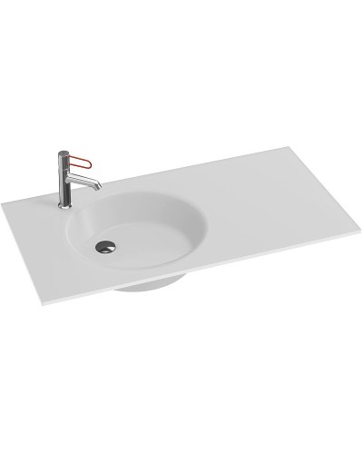 Раковина Jacob Delafon Odeon Rive Gauche 100 EB2564-DE1 Белая матовая