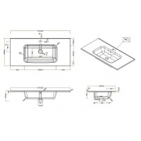 Раковина BelBagno BB1000ETL Белая