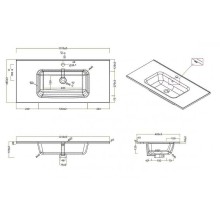 Раковина BelBagno BB1000ETL Белая