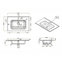 Раковина BelBagno BB700ETL Белая