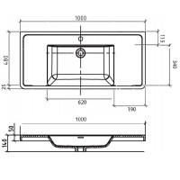 Раковина BelBagno Ancona-N 100 EA-1000-LVB Белая