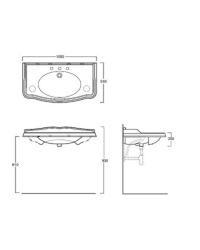 Раковина Simas Arcade 105 AR874bix3 Белая