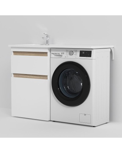 Раковина AM.PM X-Joy 120 L M85AWPL1201WG на стиральную машину Белая