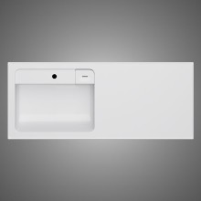 Раковина AM.PM X-Joy 120 L M85AWPL1201WG на стиральную машину Белая