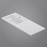 Раковина AM.PM X-Joy 120 L M85AWPL1201WG на стиральную машину Белая