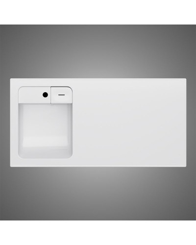 Раковина AM.PM X-Joy 100 L M85AWPL1001WG на стиральную машину Белая