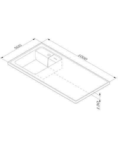 Раковина AM.PM X-Joy 100 L M85AWPL1001WG на стиральную машину Белая
