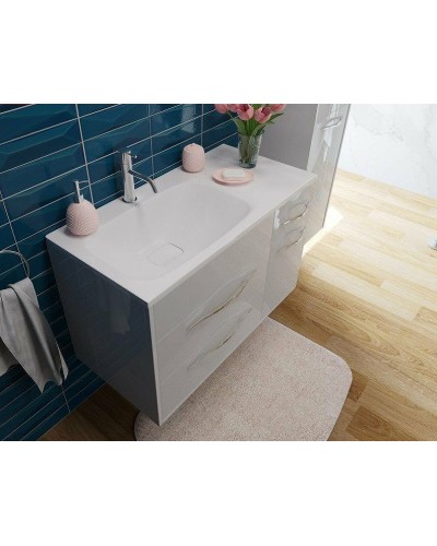 Раковина Эстет Барселона 90 L ФР-00003411 Белая