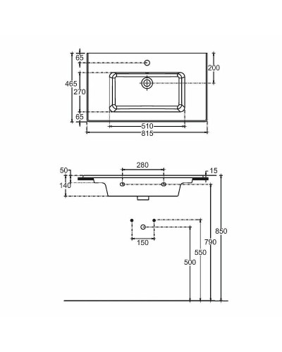 Раковина Allen Brau Fantasy 82 4.11025.20 Белая