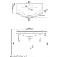 Раковина Kerasan Retro 100 105001x1 Белая
