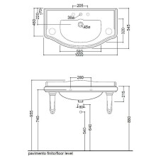 Раковина Kerasan Retro 100 105001x1 Белая