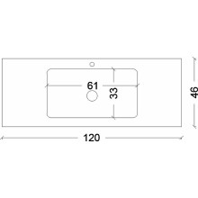 Раковина Boheme Armadi Art Vallessi 120 838-120-WG Белый глянец