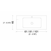 Раковина Boheme Armadi Art Vallessi 100 838-100-WG Белый глянец