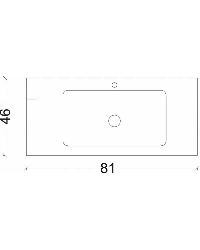 Раковина Boheme Armadi Art Vallessi 80 838-080-WG Белая глянец