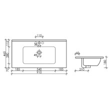 Раковина Ceramica Nova Element 91 CN7002MB Черная матовая
