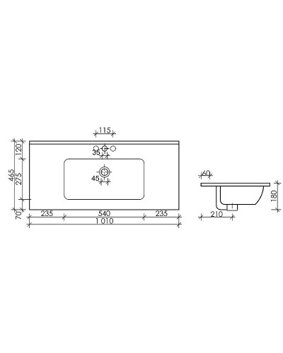 Раковина Ceramica Nova Element 101 CN7003MB Черная матовая