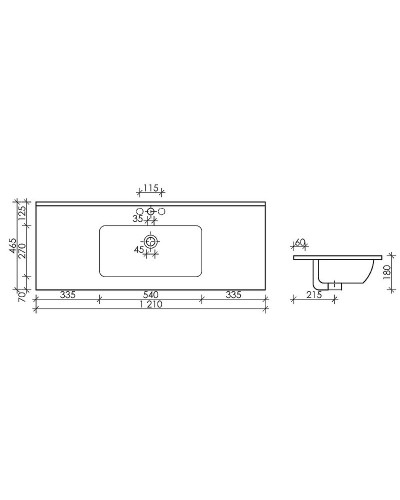 Раковина Ceramica Nova Element 121 CN7006MB Черная матовая