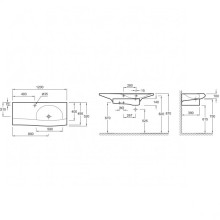 Раковина Jacob Delafon Stillness 120 E1292-09-00 Белая