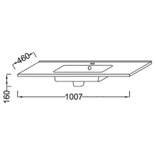 Раковина Jacob Delafon Ola 100 EXUA112-00 Белая