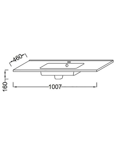 Раковина Jacob Delafon Ola 100 EXUA112-00 Белая