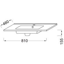 Раковина Jacob Delafon Ola 80 EXTA112-00 Белая