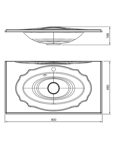 Раковина Florentina Гармония 90 10.030.00900.001 Белая