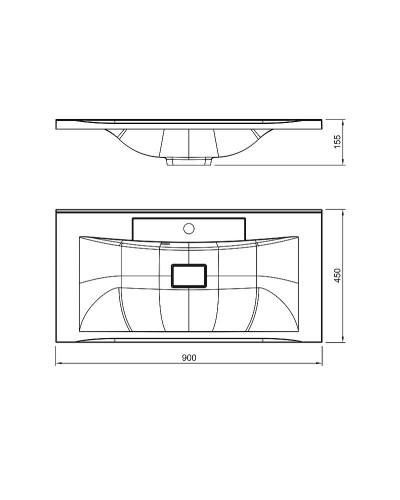 Раковина Florentina Прима 90 10.010.00900.001 Белая